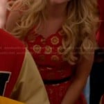 Kitty’s red and gold patterned dress on Glee