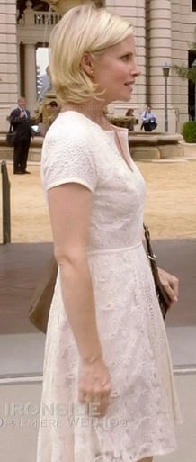 Kristina's white lace dress on Parenthood