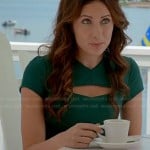 Shelby’s green cutout dress on Royal Pains