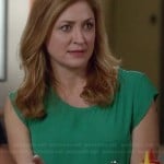 Maura’s kelly green top on Rizzoli and Isles