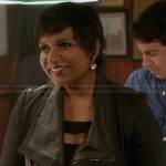 Mindy’s black leather jacket on The Mindy Project