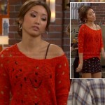 Veronica’s red torn/distressed sweater on Dads