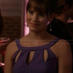 Charlotte’s purple cutout detail dress on Revenge