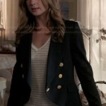 Emily’s black military style jacket on Revenge