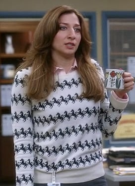 Gina's horse sweater on Brooklyn Nine-Nine