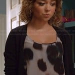 Haley’s grey leopard spot tank top on Modern Family