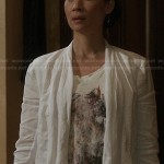 Joan’s abstract graphic tee on Elementary