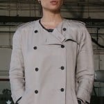 Joan’s collarless trench coat on Elementary