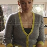 Julia’s grey and yellow tipped cardigan on Parenthood