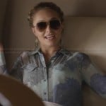 Juliette’s blue printed shirt on Nashville