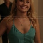 Juliette’s green cross front cami on Nashville