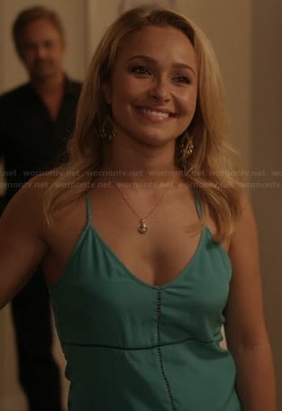 Juliette's green cross front cami on Nashville