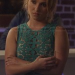 Juliette’s green lace top on Nashville