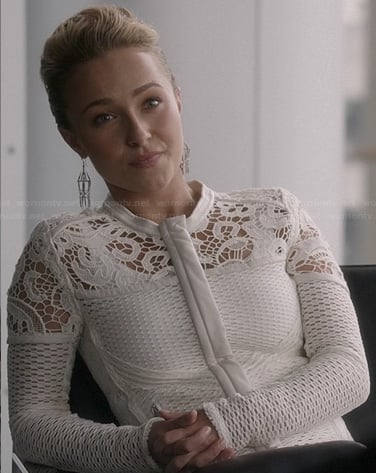 Juliette's white lace jacket on Nashville