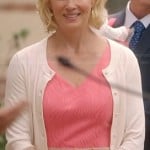 Kristina’s pink v-neck dress on Parenthood