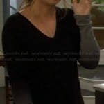 Kristin’s black ombre sweater on Last Man Standing