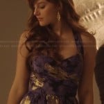 Layla’s blue and silver photoshoot dress on Nashville