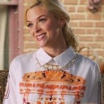 Lemon’s white graphic print collared dress on Hart of Dixie