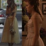 Maddie’s cream tea length gown on Nashville