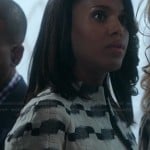 Olivia’s black and white patterned jacket on Scandal