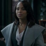 Olivia’s grey shawl collar coat on Scandal