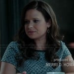 Quinn’s grey patterned top on Scandal