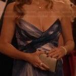 Rayna’s blue strapless gown on Nashville