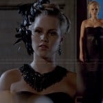 Rebekah’s black strapless gown on The Originals