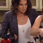 Robin’s grey pintstripe blazer on How I Met Your Mother