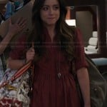 Skye’s red gingham check shirtdress on Agents of SHIELD