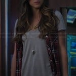 Skye’s red plaid sleeveless shirt on Agents of SHIELD