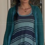 Jenna’s blue striped tank top on Awkward