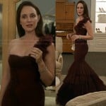 Victoria’s burgundy mermaid gown on Revenge