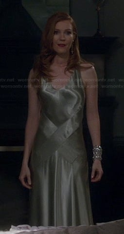 Abby's satin gown on Scandal