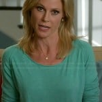 Claire’s aqua green sweatshirt on Modern Family