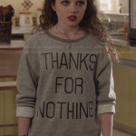 Dorrit’s “Thanks For Nothing” Sweater on The Carrie Diaries