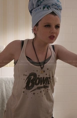 Dorrit’s “Bowie” tank top on The Carrie Diaries