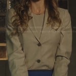 Laurel’s beige blazer on Arrow