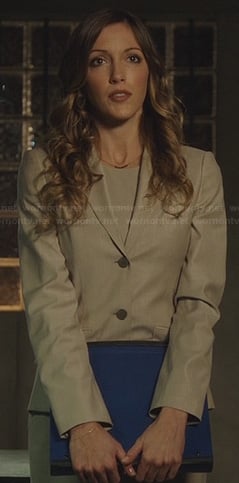 Laurel's beige blazer on Arrow