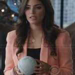 Lauren’s peach blazer on The Crazy Ones