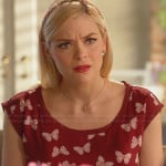 Lemon’s burgundy butterfly print dress on Hart of Dixie