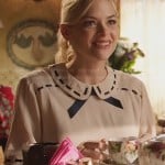 Lemon’s cream top with ribbon detail collar and bow on Hart of Dixie