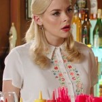 Lemon’s white shirtdress with floral embroidery on Hart of Dixie