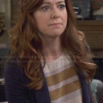 Lily’s grey and brown striped top on How I Met Your Mother