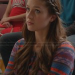 Marley’s multi-colored henley top on Glee