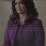 Mellie’s purple jacket on Scandal