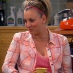 Penny’s orange/pink plaid shirt on The Big Bang Theory