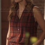 Rayna’s red plaid dress on Nashville