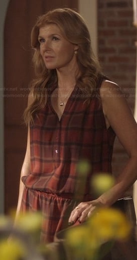 Rayna's red plaid dress on Nashville