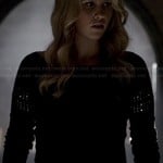 Rebekah’s black rhinestone studded sweater on The Originals